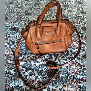 Guess Brown Satchel/Shoulder Bag